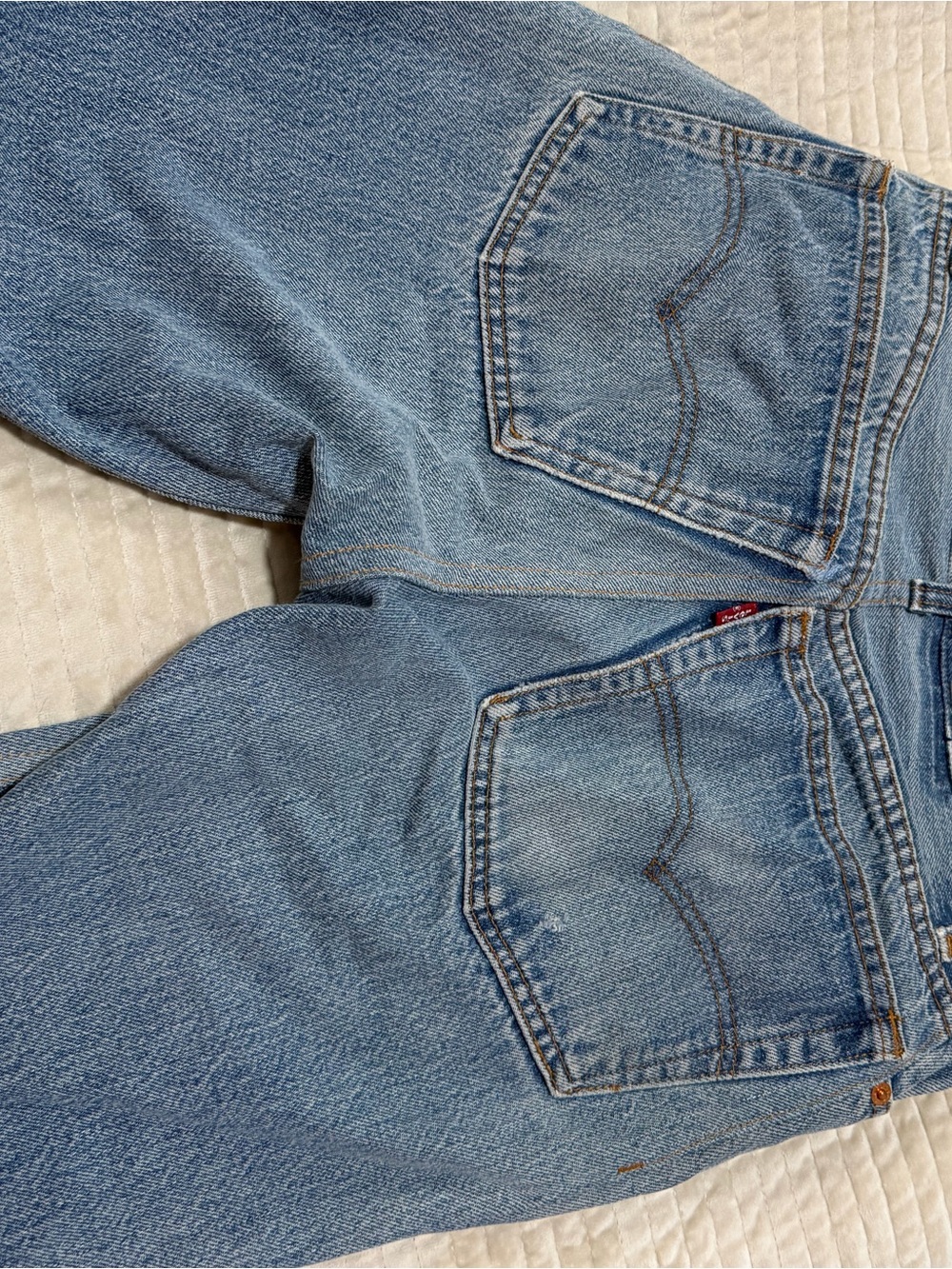 Re/Done Light Blue Relaxed Women's Denim Shorts LEVIS